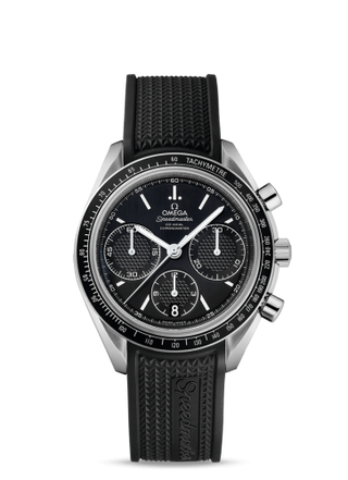 Omega - 326.32.40.50.01.001  Speedmaster Racing Co-Axial Chronograph Stainless Steel / Black / Rubber