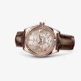 Rolex - 326135-0004  Sky-Dweller Everose / Sundust / Alligator