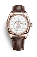 Rolex Sky-Dweller Everose / Dark Rhodium / Alligator (326135-0006)