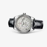 Rolex - 326139-0004  Sky-Dweller White Gold / Ivory / Alligator