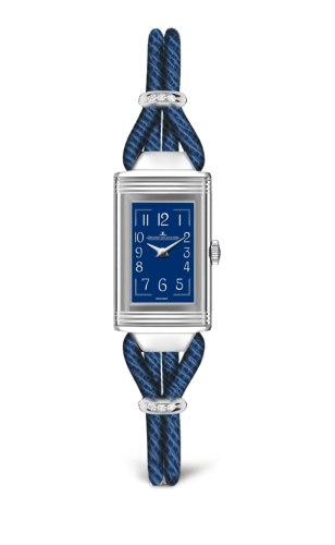 Jaeger-LeCoultre - 326858J  Reverso One Cordonnet Stainless Steel / Blue