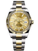 Rolex - 326933-0001  Sky-Dweller Stainless Steel / Yellow Gold / Champagne