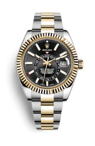 Rolex - 326933-0002  Sky-Dweller Stainless Steel / Yellow Gold / Black