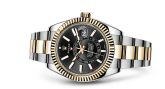 Rolex - 326933-0002  Sky-Dweller Stainless Steel / Yellow Gold / Black