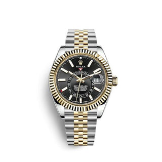 Rolex - 326933-0005  Sky-Dweller Stainless Steel / Yellow Gold / Black / Jubilee