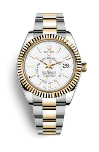 Rolex - 326933-0009  Sky-Dweller Stainless Steel / Yellow Gold / White / Oyster