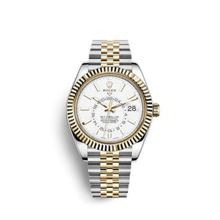 Rolex - 326933-0010  Sky-Dweller Stainless Steel / Yellow Gold / White / Jubilee