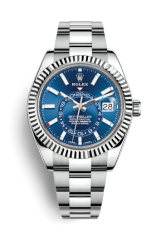 Rolex - 326934-0003  Sky-Dweller Stainless Steel / White Gold / Blue / Oyster