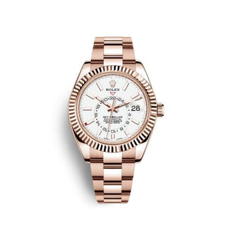 Rolex - 326935-0005  Sky-Dweller Everose / White