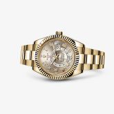 Rolex - 326938-0001  Sky-Dweller Yellow Gold / Silver Roman