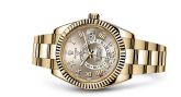 Rolex - 326938-0001  Sky-Dweller Yellow Gold / Silver Roman