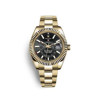 Rolex - 326938-0004  Sky-Dweller Yellow Gold / Black