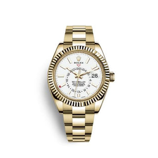 Rolex - 326938-0005  Sky-Dweller Yellow Gold / White