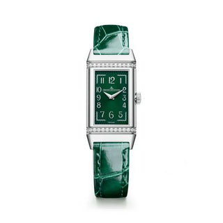 Jaeger-LeCoultre - 328853J  Reverso One Monoface Stainless Steel - Diamond / Green / Alligator