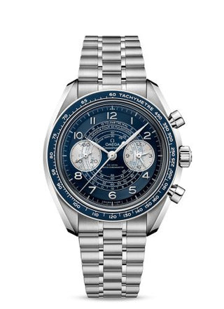 Omega - 329.30.43.51.03.001  Speedmaster Chronoscope Master Chronometer Stainless Steel / Blue / Bracelet