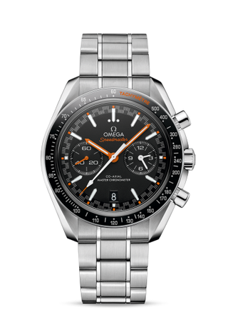 Omega - 329.30.44.51.01.002  Speedmaster Racing Master Co-Axial Stainless Steel / Black / Orange / Bracelet