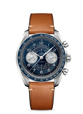 Omega - 329.32.43.51.03.001  Speedmaster Chronoscope Master Chronometer Stainless Steel / Blue / Calf