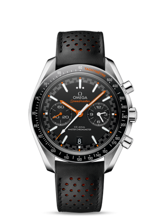 Omega - 329.32.44.51.01.001  Speedmaster Racing Master Co-Axial Stainless Steel / Black / Orange / Strap