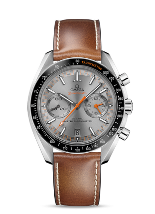 Omega - 329.32.44.51.06.001  Speedmaster Racing Master Co-Axial Stainless Steel / Grey / Calf