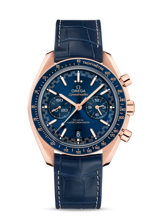 Omega - 329.53.44.51.03.001  Speedmaster Racing Master Co-Axial / Sedna / Blue / Alligator