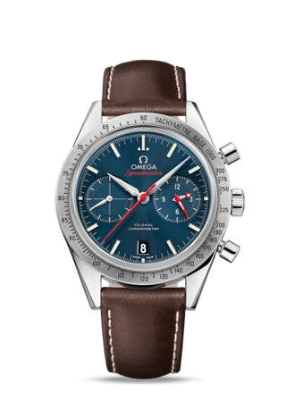 Omega - 331.12.42.51.03.001  Speedmaster 57 Co-Axial Stainless Steel / Blue