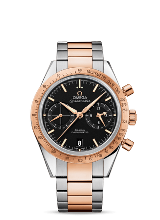 Omega - 331.20.42.51.01.002  Speedmaster 57 Co-Axial Stainless Steel / Red Gold / Black / Bracelet