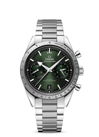 Omega - 332.10.41.51.10.001  Speedmaster 57 Master Chronometer 40.5 Stainless Steel / Green / Bracelet