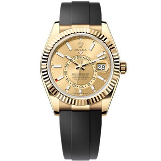 Rolex - 336238-0001  Sky-Dweller Yellow Gold / Champagne / OysterFlex