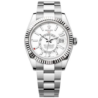 Rolex - 336934-0003  Sky-Dweller Stainless Steel - White Gold / White / Oyster