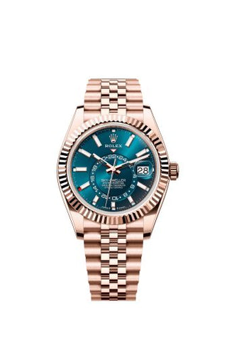 Rolex - 336935-0005  Sky-Dweller Everose / Blue / Jubilee