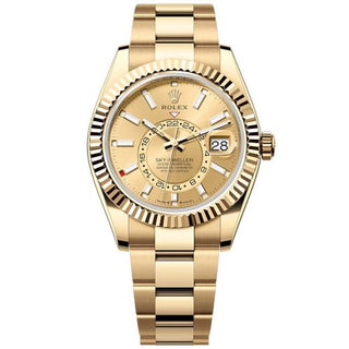 Rolex - 336938-0001  Sky-Dweller Yellow Gold / Champagne / Oyster