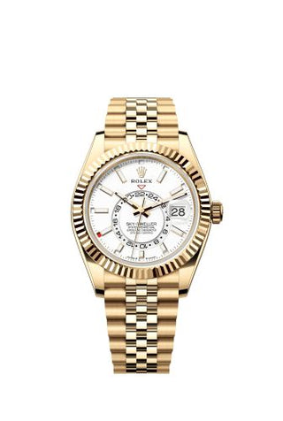 Rolex - 336938-0006  Sky-Dweller Yellow Gold / White / Jubilee