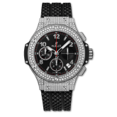 Hublot - 341.SX.130.RX.174  Big Bang Original 41 Stainless Steel / Pavé / Black