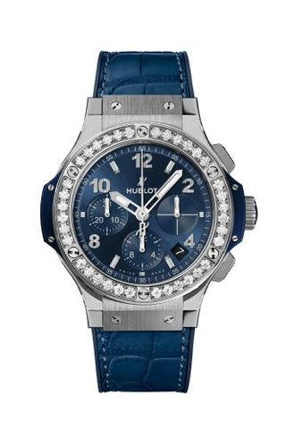 Hublot - 341.SX.7170.LR.1204  Big Bang Original 41 Stainless Steel - Diamond / Blue / Alligator