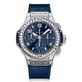 Hublot - 341.SX.7170.LR.1204  Big Bang Original 41 Stainless Steel - Diamond / Blue / Alligator