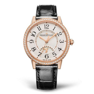 Jaeger-LeCoultre - 3442430  Rendez-Vous Night & Day Medium Pink Gold - Diamond / Silver / Alligator