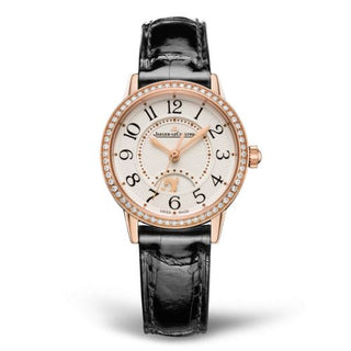 Jaeger-LeCoultre - 3462430  Rendez-Vous Night & Day Small Pink Gold - Diamond / Silver / Alligator