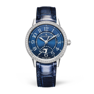 Jaeger-LeCoultre - 3468480  Rendez-Vous Night & Day Small Stainless Steel / Diamond / Blue / Alligator