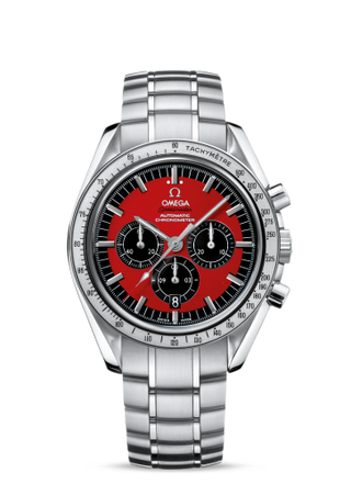 Omega - 3506.61.00  Speedmaster Michael Schumacher Stainless Steel / Red / Bracelet / The Legend Red