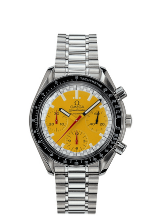 Omega - 3510.12.00  Speedmaster Reduced Stainless Steel / Yellow / Bracelet / Schumacher