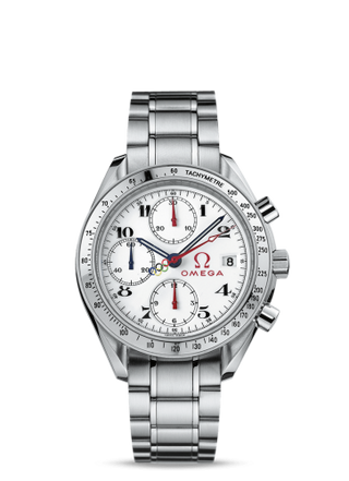 Omega - 3516.20.00  Speedmaster Date 40 Stainless Steel / White / Bracelet / Olympic Timeless