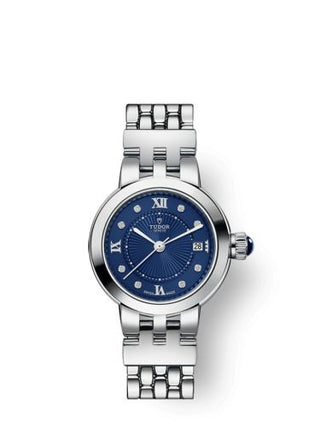 Tudor - 35200-0010  Clair de Rose 26 Stainless Steel / Blue-Diamond / Bracelet