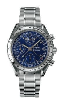 Omega - 3523.80.00  Speedmaster Day-Date 39 Stainless Steel / Blue / Bracelet