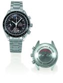 Omega - 3529.50.00  Speedmaster Day-Date 39 Stainless Steel / Black Carbon / Bracelet / Michael Schumacher World Champion