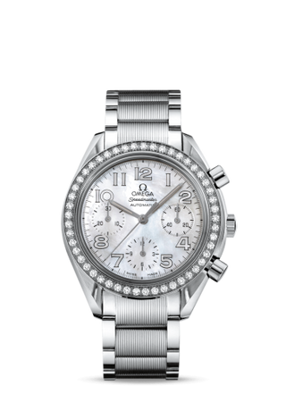 Omega - 3535.70.00  Speedmaster Reduced Ladies Stainless Steel / Diamond / MOP-Silver / Bracelet