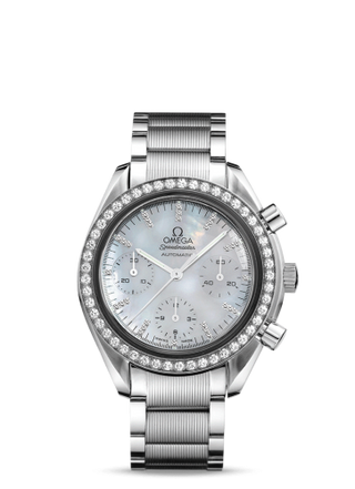 Omega - 3535.77.00  Speedmaster Reduced Ladies Stainless Steel / Diamond /  MOP / Bracelet