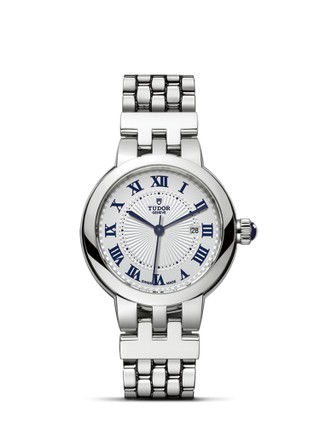 Tudor - 35500-0001  Clair de Rose 30 Stainless Steel / Silver-Roman/ Bracelet