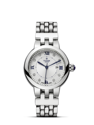 Tudor - 35500-0004  Clair de Rose 30 Stainless Steel / Silver-Diamond / Bracelet