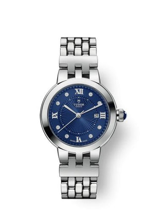 Tudor - 35500-0010  Clair de Rose 30 Stainless Steel / Blue - Diamond / Bracelet