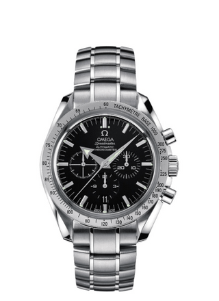 Omega - 3551.50.00  Speedmaster Broad Arrow Stainless Steel / Black / Bracelet